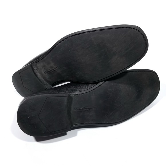 Salvatore Ferragamo Luxury Gancini Bit Black Leather Moccasins Loafers main image 7